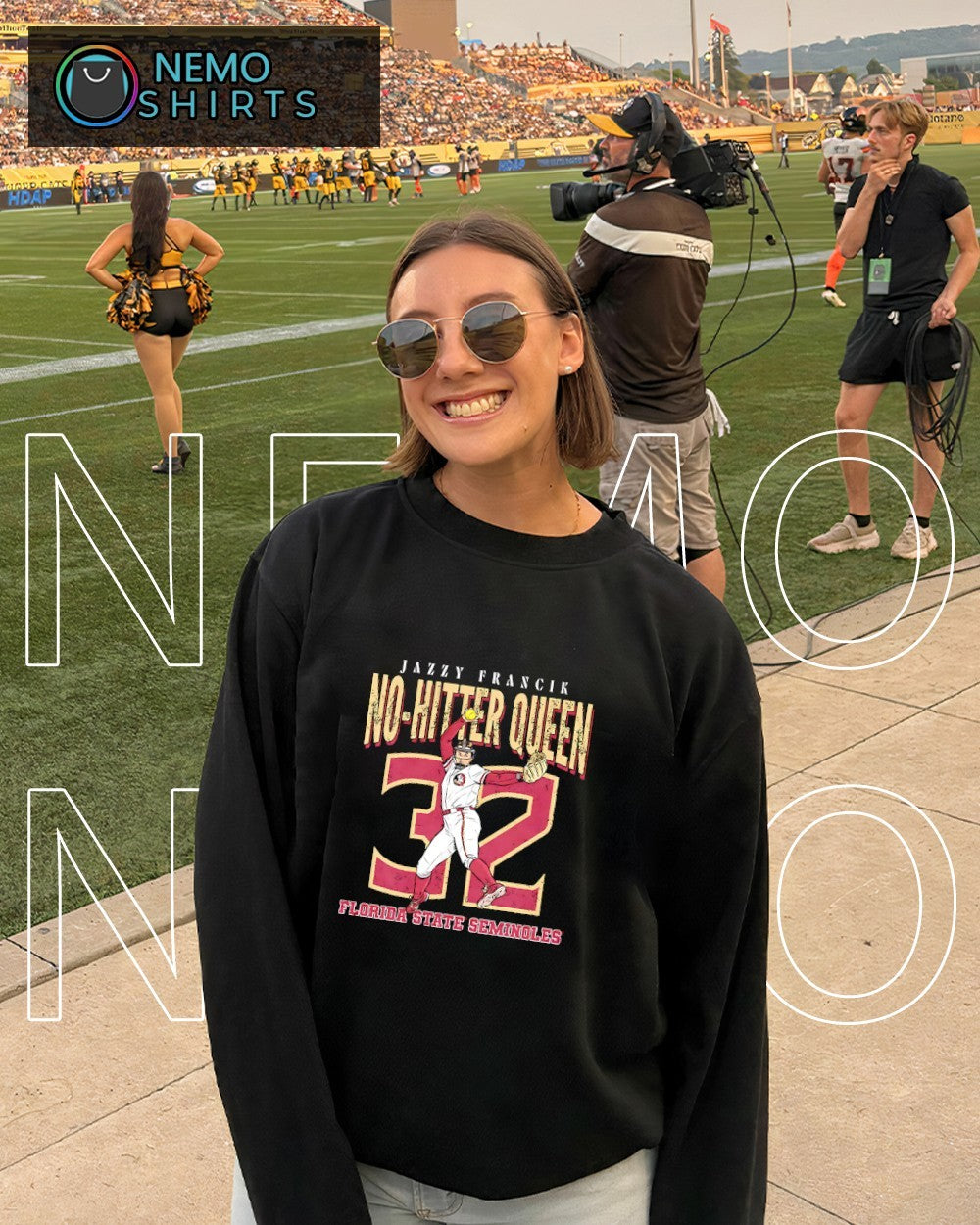 Jazzy Francik 32 Florida State Seminoles no hitter queen shirt