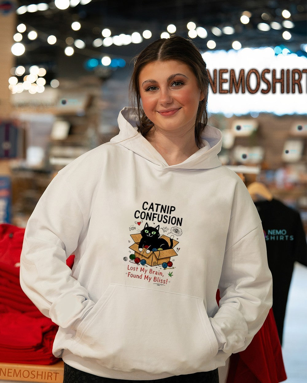 Cat catnip confusion lost my brain found my bliss shirt