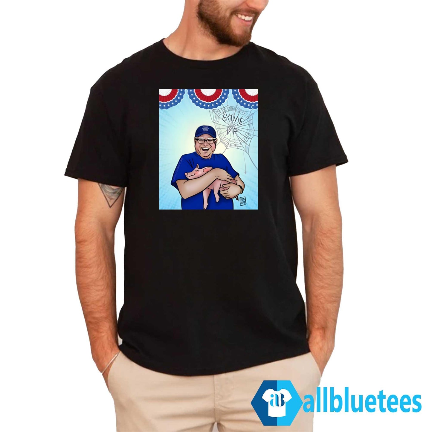 Jess Piper Tim Walz Hugs Pig Make America Happy Again Shirt