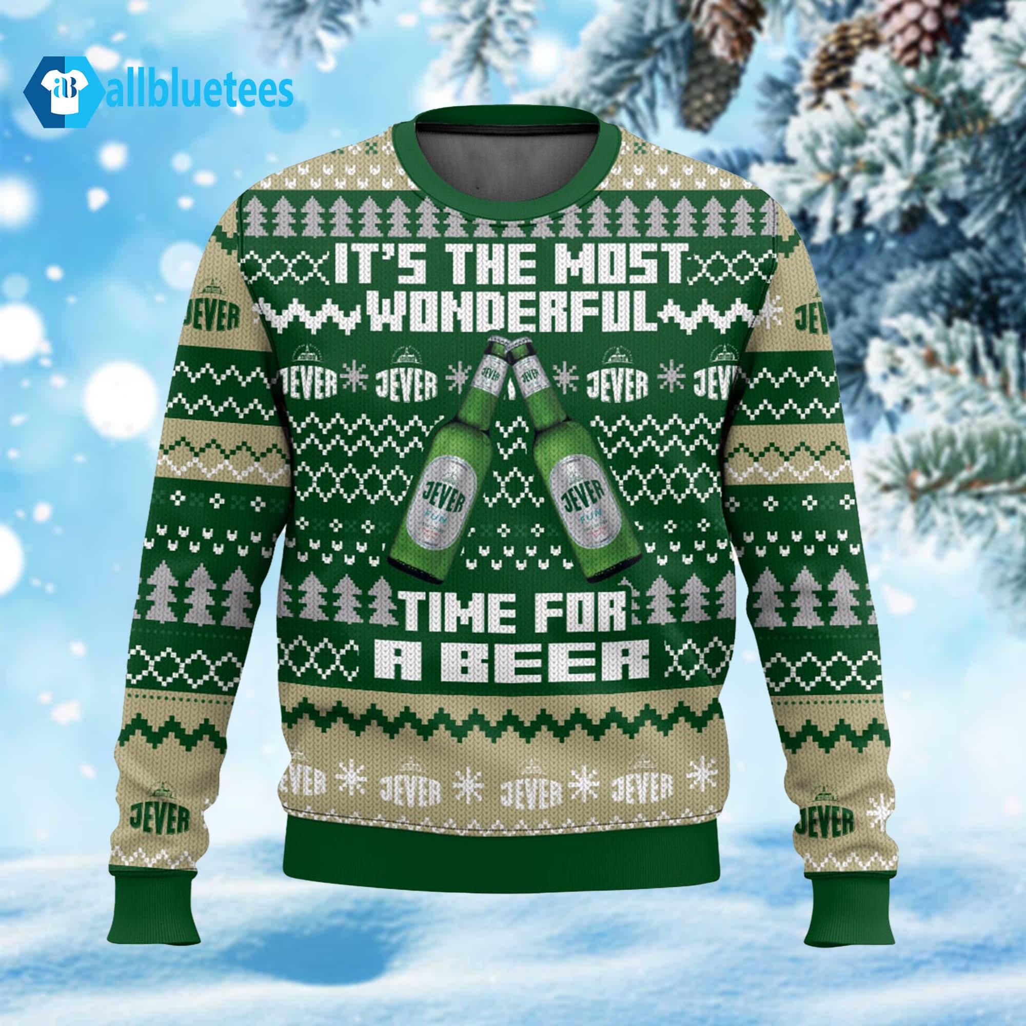 It’s The Most Wonderful Time For A Beer Jever Ugly Christmas Sweater