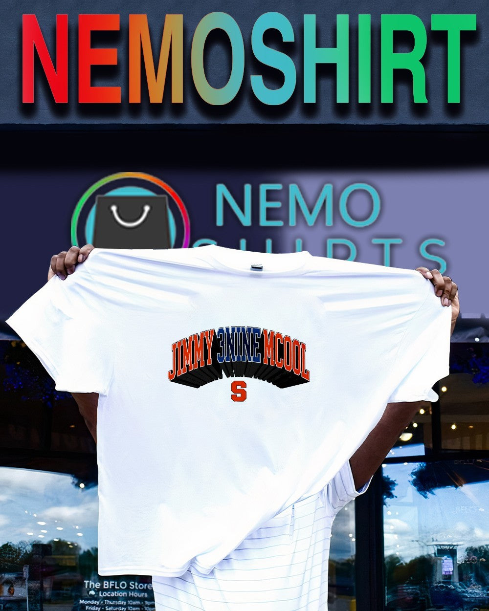 Jimmy 3nine Mccool Syracuse Orange logo shirt