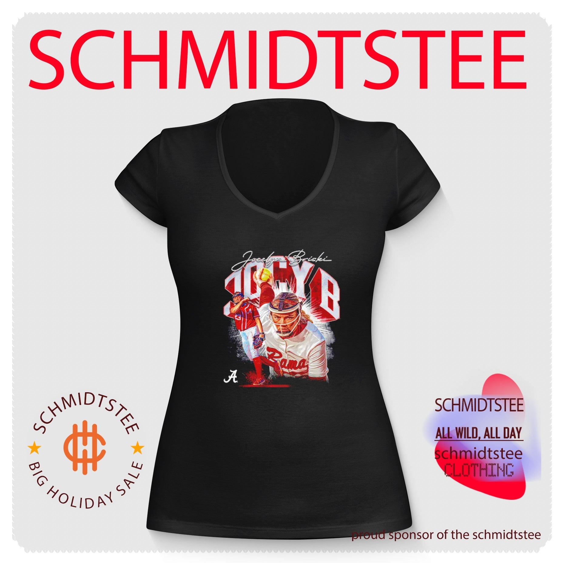 Jocelyn Briski Alabama Softball NCAA Player Collage shirt