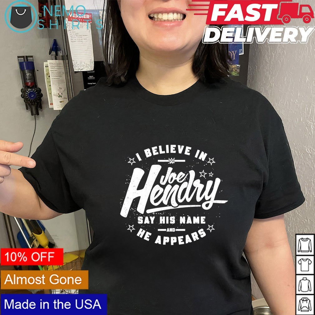 Joe Hendry I believe in say his name and he appears shirt