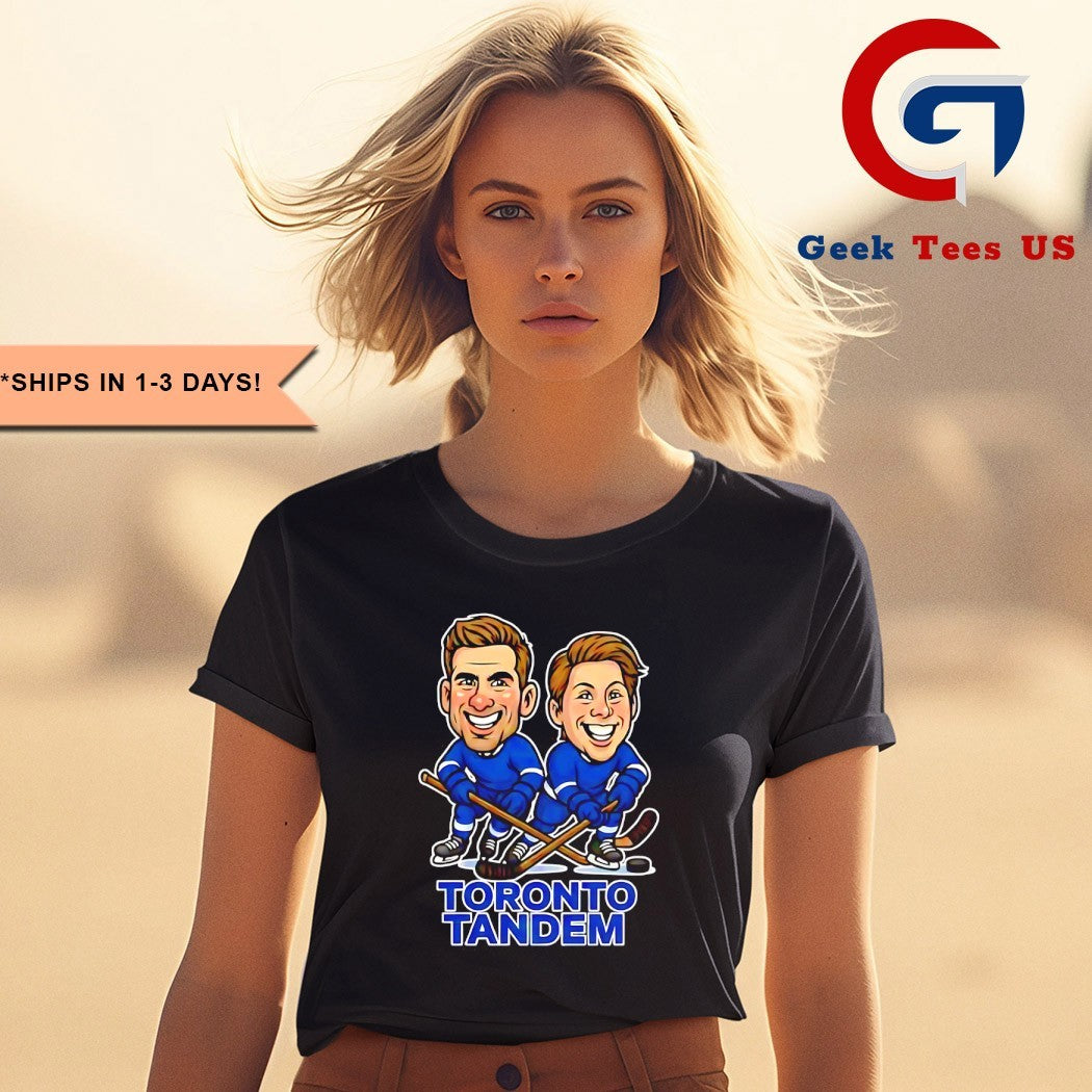 John Tavares and Mitch Marner Toronto Tandem Hockey caricatures shirt