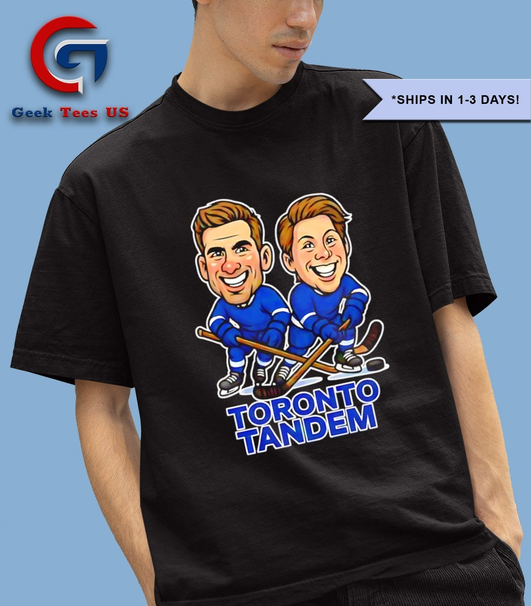 John Tavares and Mitch Marner Toronto Tandem Hockey caricatures shirt