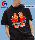 Johnny Gaudreau and Sean Monahan Calgary Fire and Ice Calgary Flames hockey caricature shirt