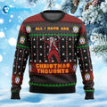 Joker All I Have Are Xmas Thoughts Ugly Christmas Sweater