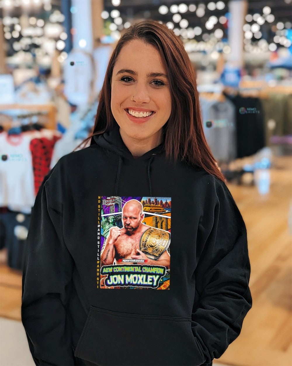 Jon Moxley AEW Continental champion Double or Nothing shirt