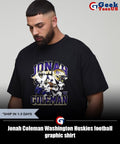 Jonah Coleman Washington Huskies football graphic shirt