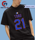 Jonah Tong number 21 New York Mets baseball T-shirt