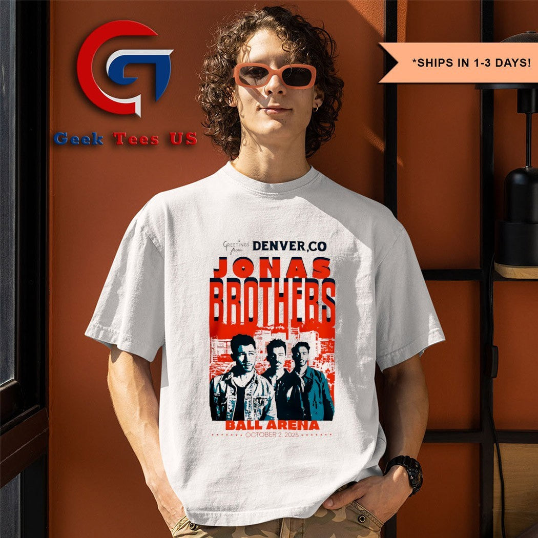 Jonas Brothers Greetings From Your Hometown Denver 2025 Tour shirt
