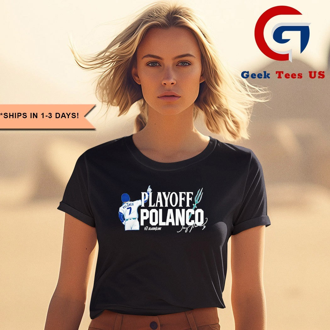 Jorge Polanco Playoff Polanco Seattle Mariners baseball 2025 signature shirt