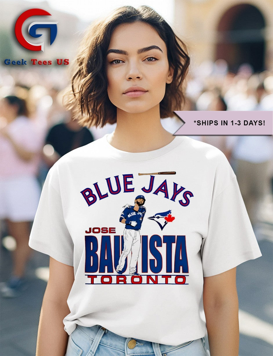 Jose Bautista Toronto Blue Jays baseball Cooperstown shirt