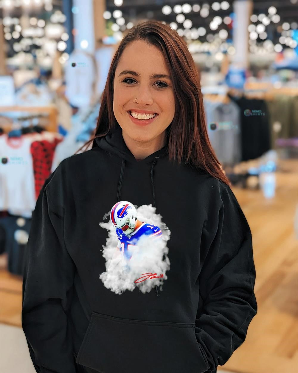 Josh Allen Buffalo Bills up in smoke signature shirt