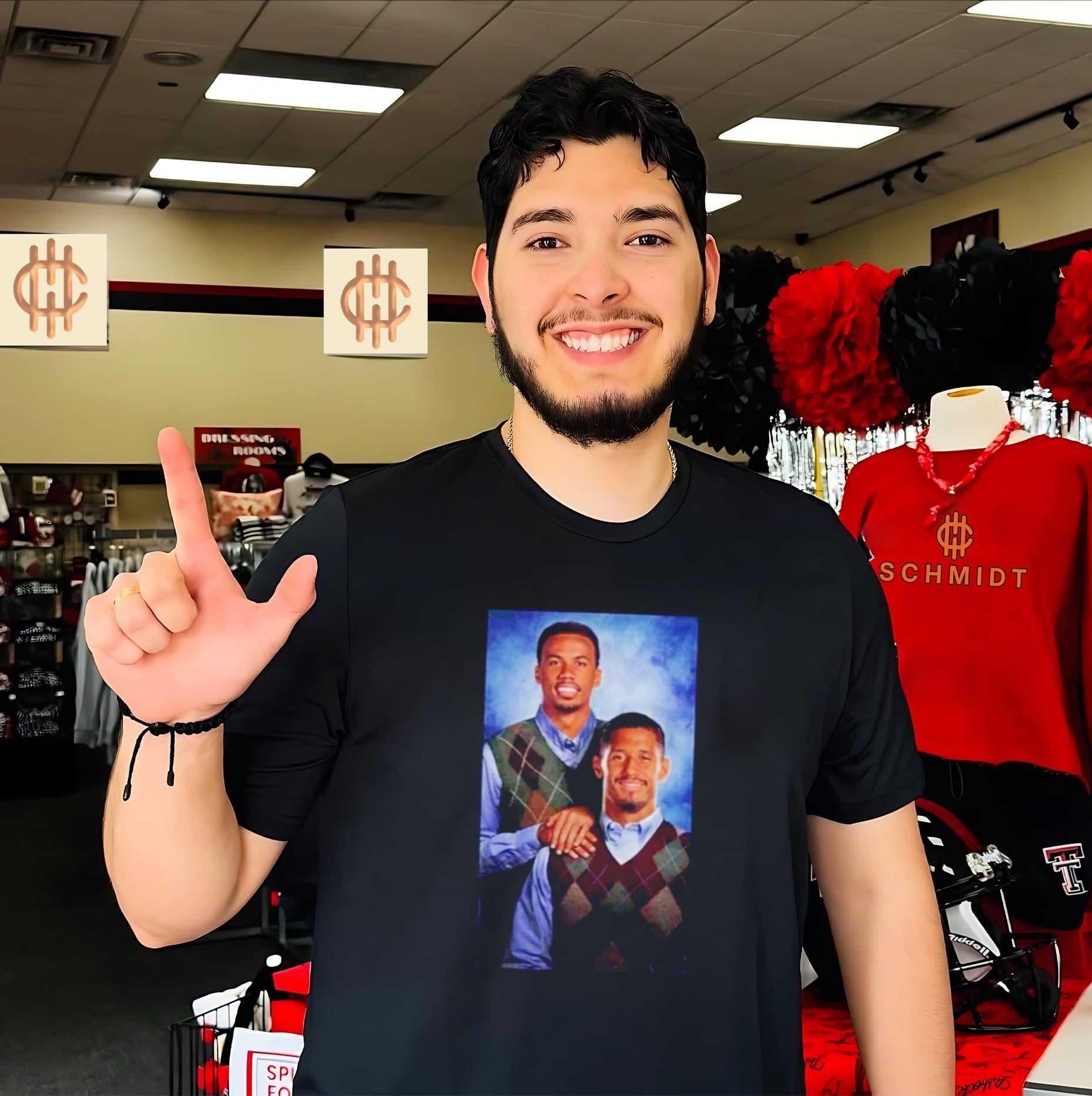 Josh Kroenke Wearing Gabriel Saliba Step Brothers Shirt