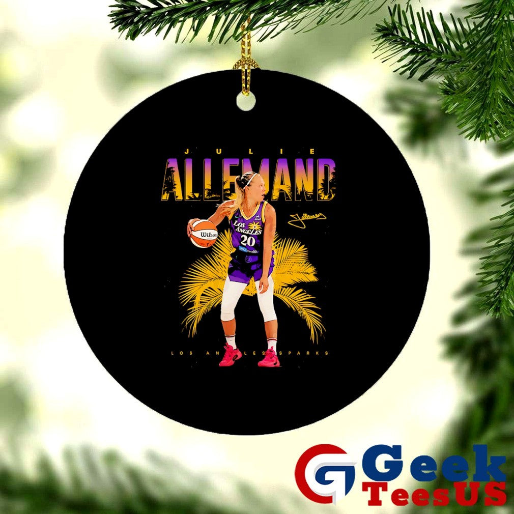 Julie Allemand Los Angeles Sparks WNBA signature shirt