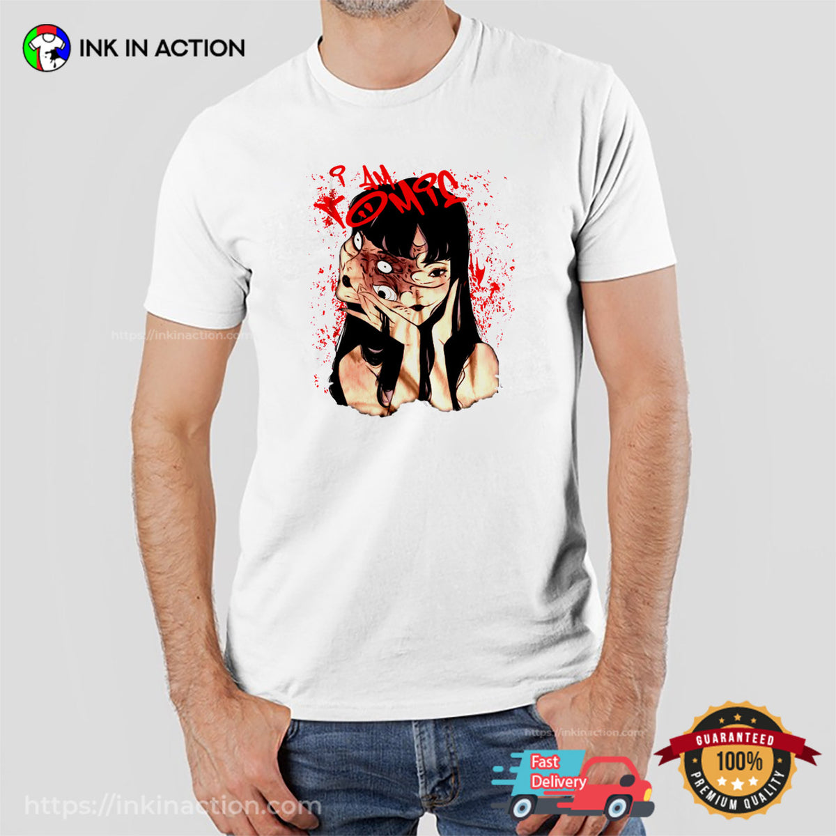 Junji Ito Tomie Horror Creepy Manga Art T-shirt