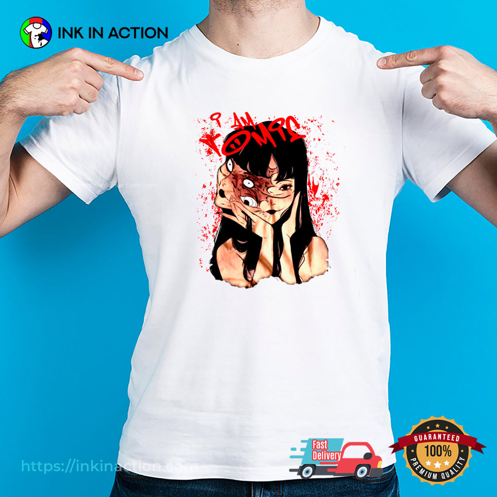 Junji Ito Tomie Horror Creepy Manga Art T-shirt
