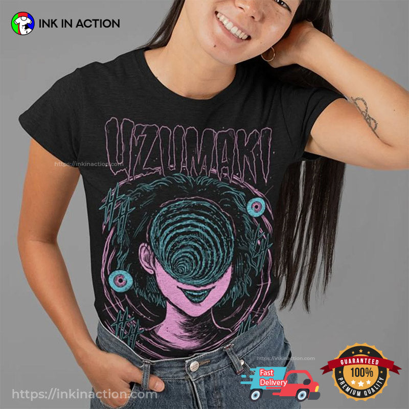Junji Ito Uzumaki Horror Manga T-shirt