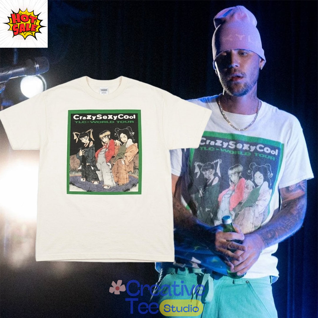 Justin Bieber 1995 TLC Crazysexycool World Tour T-Shirt
