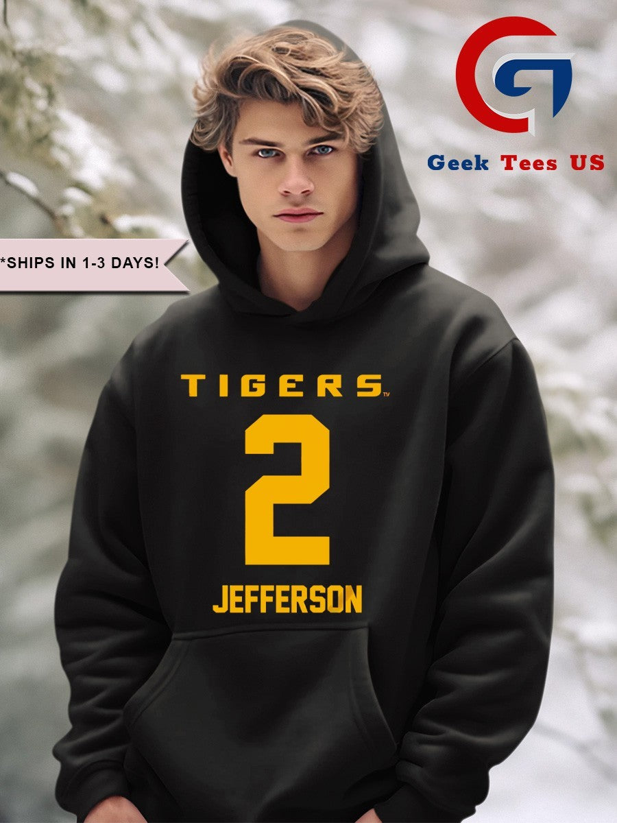 Justin Jefferson 2 LSU Football shirt