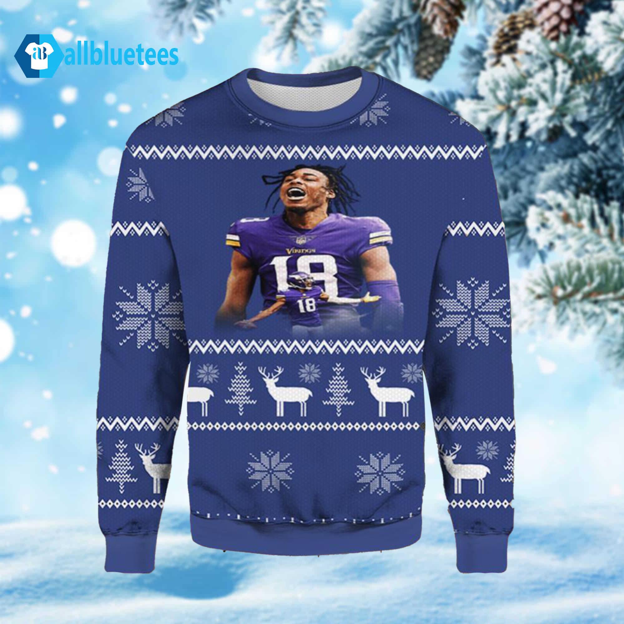 Justin Jefferson Christmas Ugly Sweater