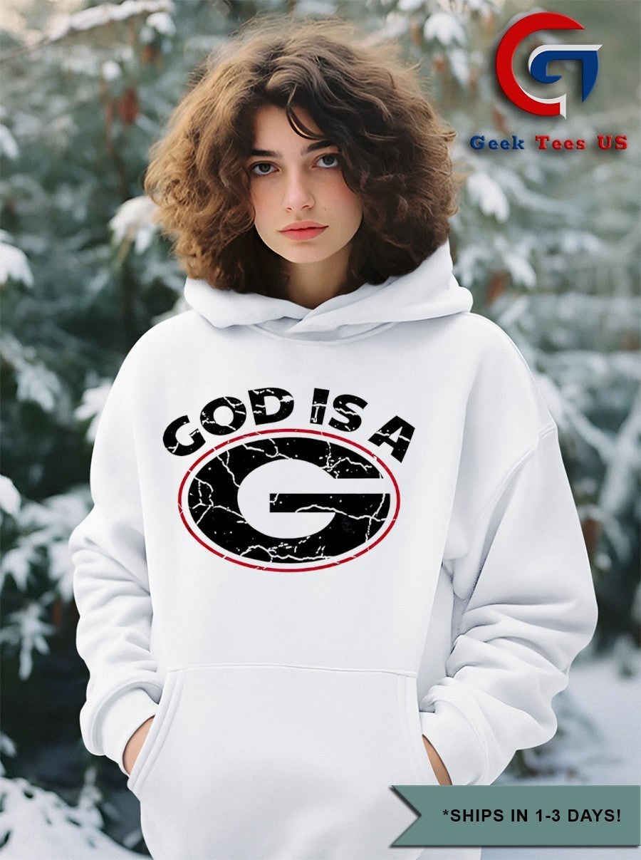 Justin Williams God is a Georgia Bulldogs logo shirt