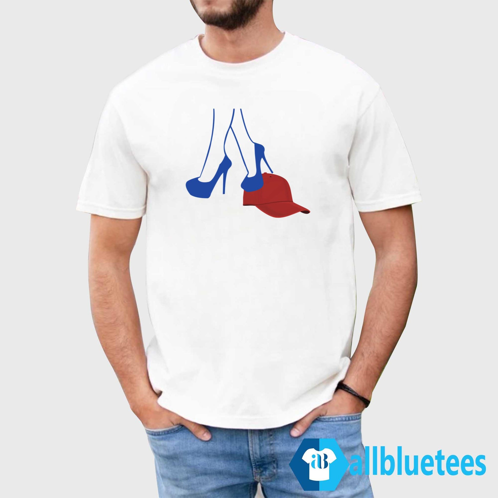 Kamala Harris Heels Stepping On Red Hat Shirt