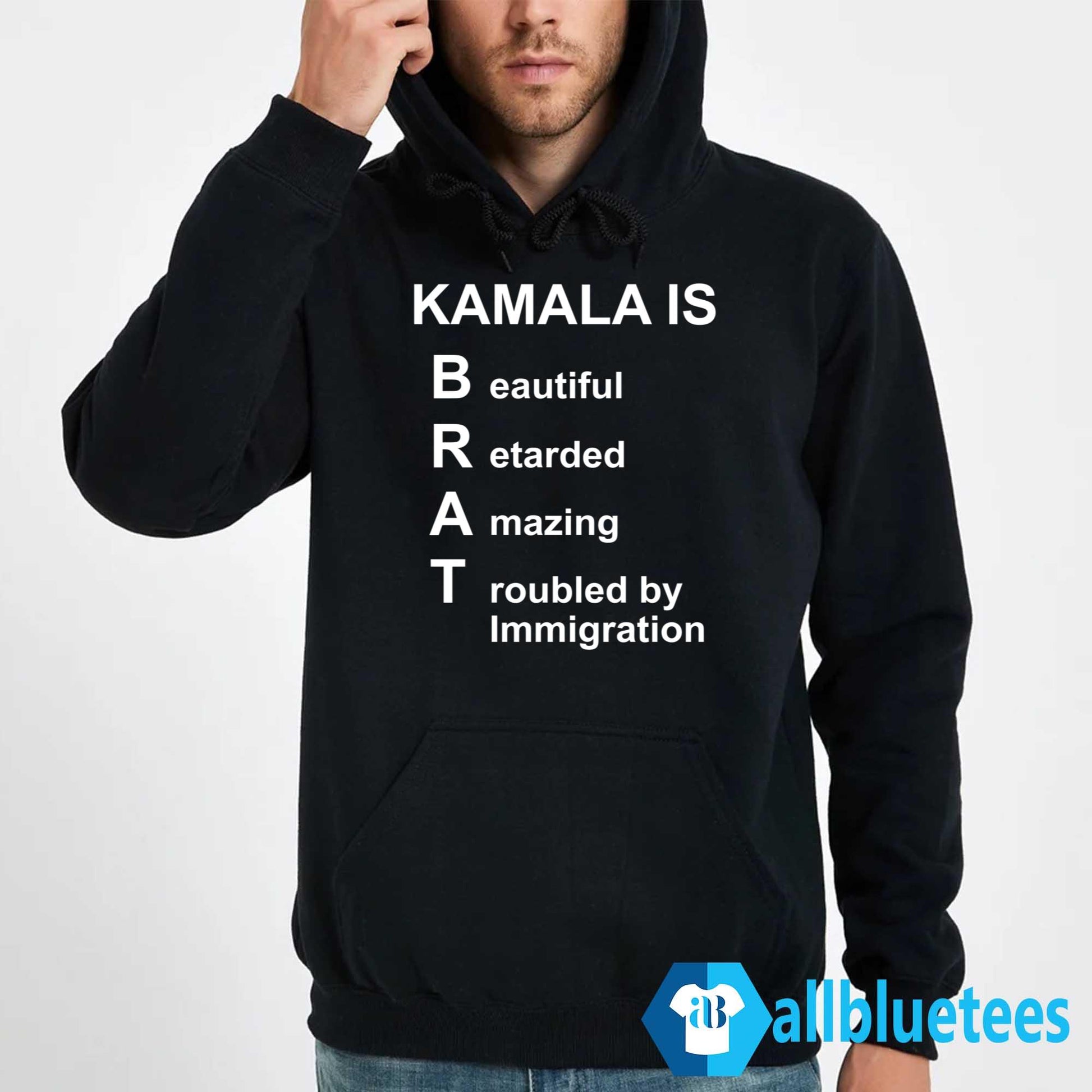 Kamala Is Beautiful Retarded Amazing Troubled By Immigration Shirt