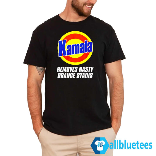 Kamala Removes Nasty Orange Stains Shirt