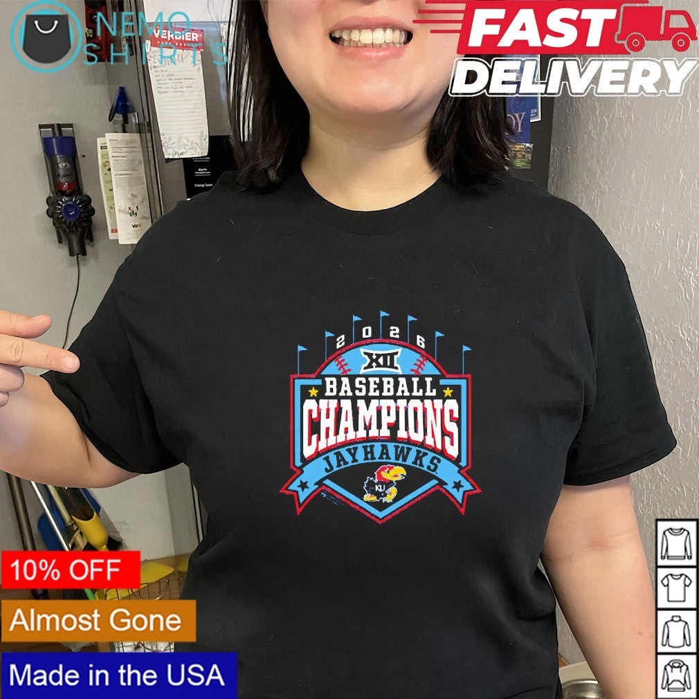 Kansas Jayhawks 2026 Big 12 baseball regular season champions shirt