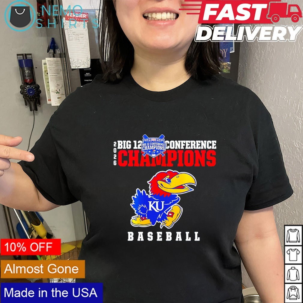 Kansas Jayhawks baseball 2026 Big 12 Conference Champions shirt