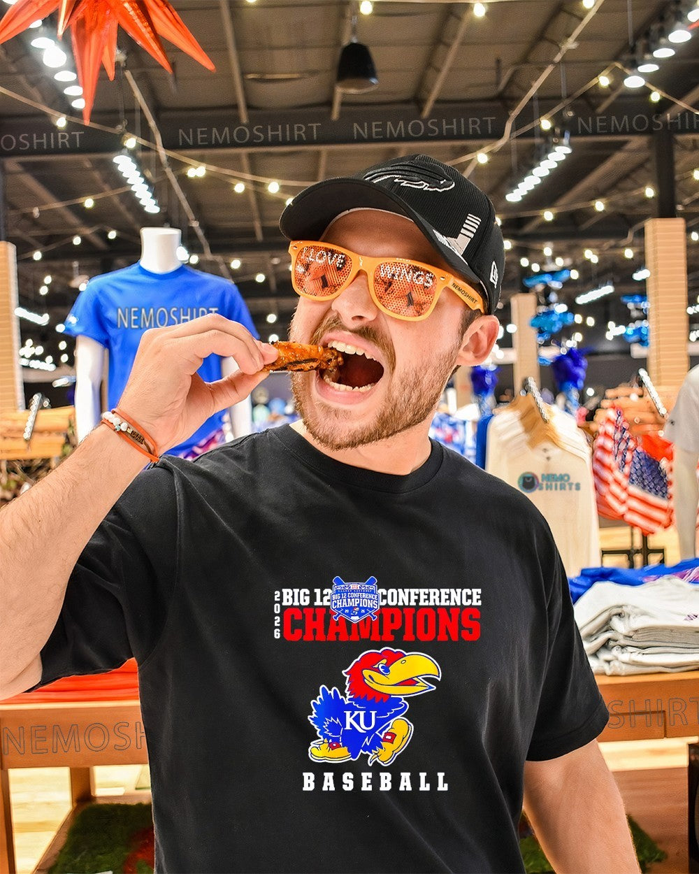 Kansas Jayhawks baseball 2026 Big 12 Conference Champions shirt