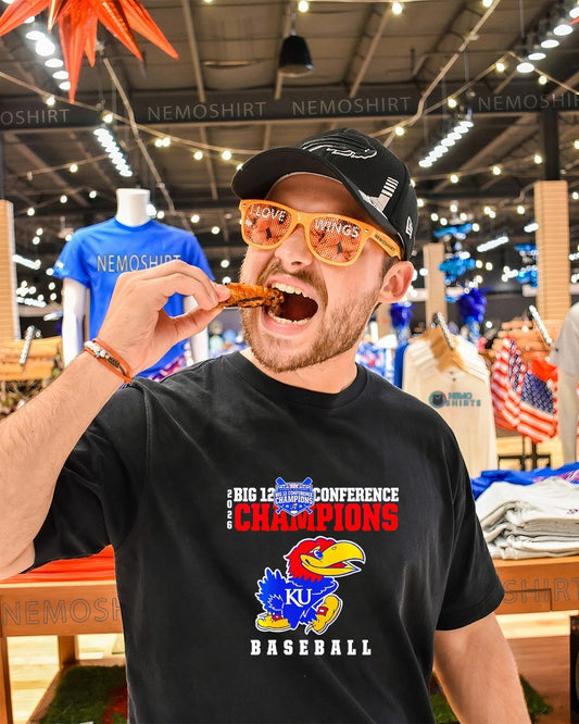 Kansas Jayhawks baseball 2026 Big 12 Conference Champions shirt