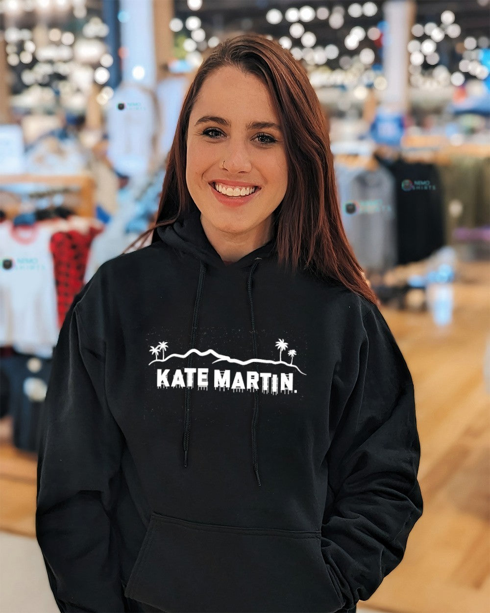 Kate Martin Hollywood sign Los Angeles Sparks shirt