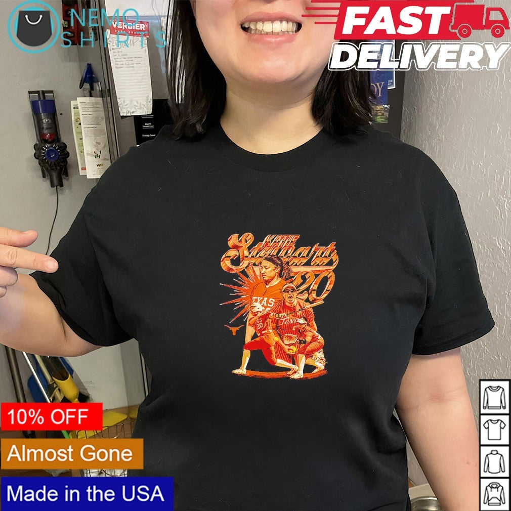 Katie Stewart Texas Longhorns NCAA softball player collage shirt