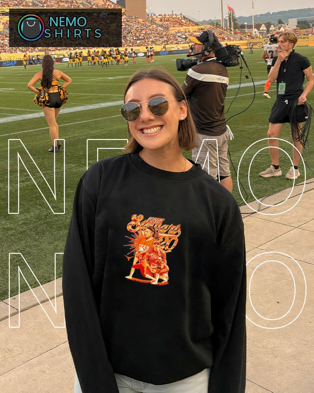 Katie Stewart Texas Longhorns NCAA softball player collage shirt