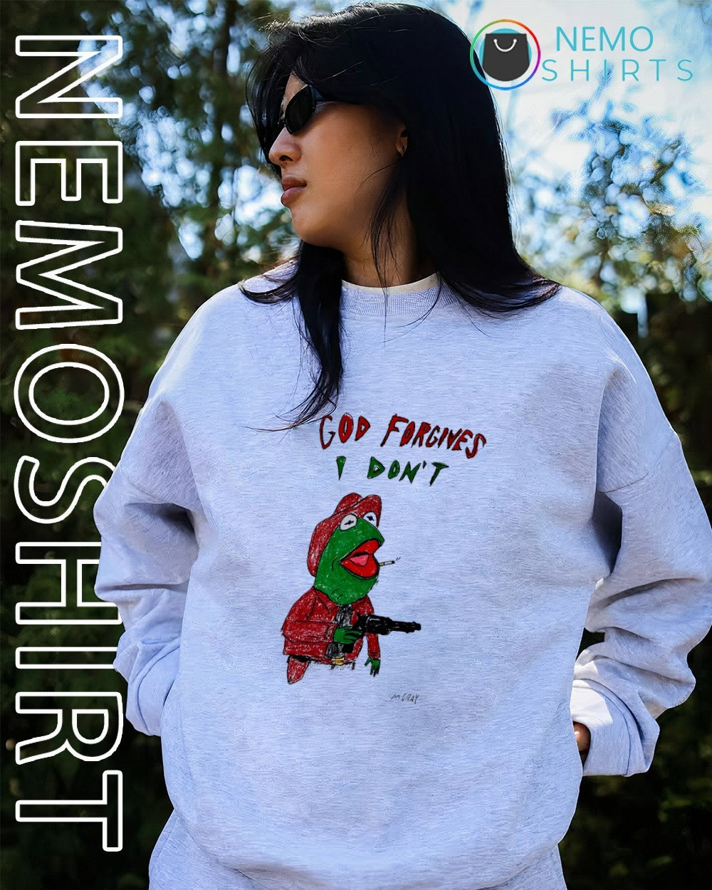 Kermit frog God forgives I don’t shirt
