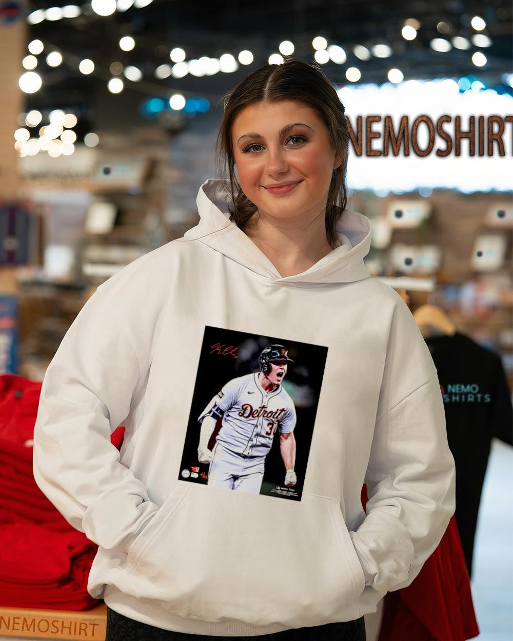 Kerry Carpenter Detroit Tigers player spotlight photograph signature shirt