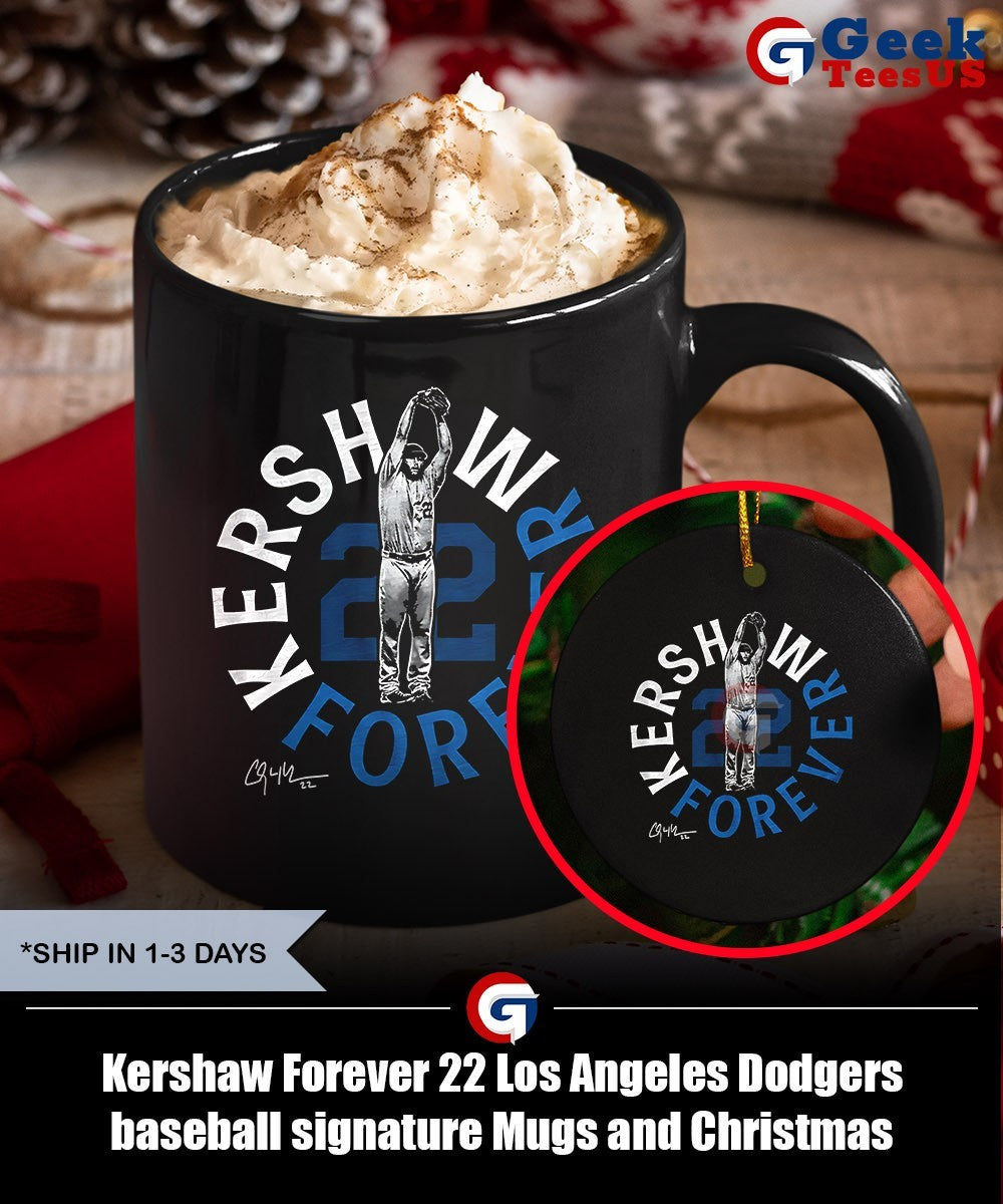 Kershaw Forever 22 Los Angeles Dodgers baseball signature shirt