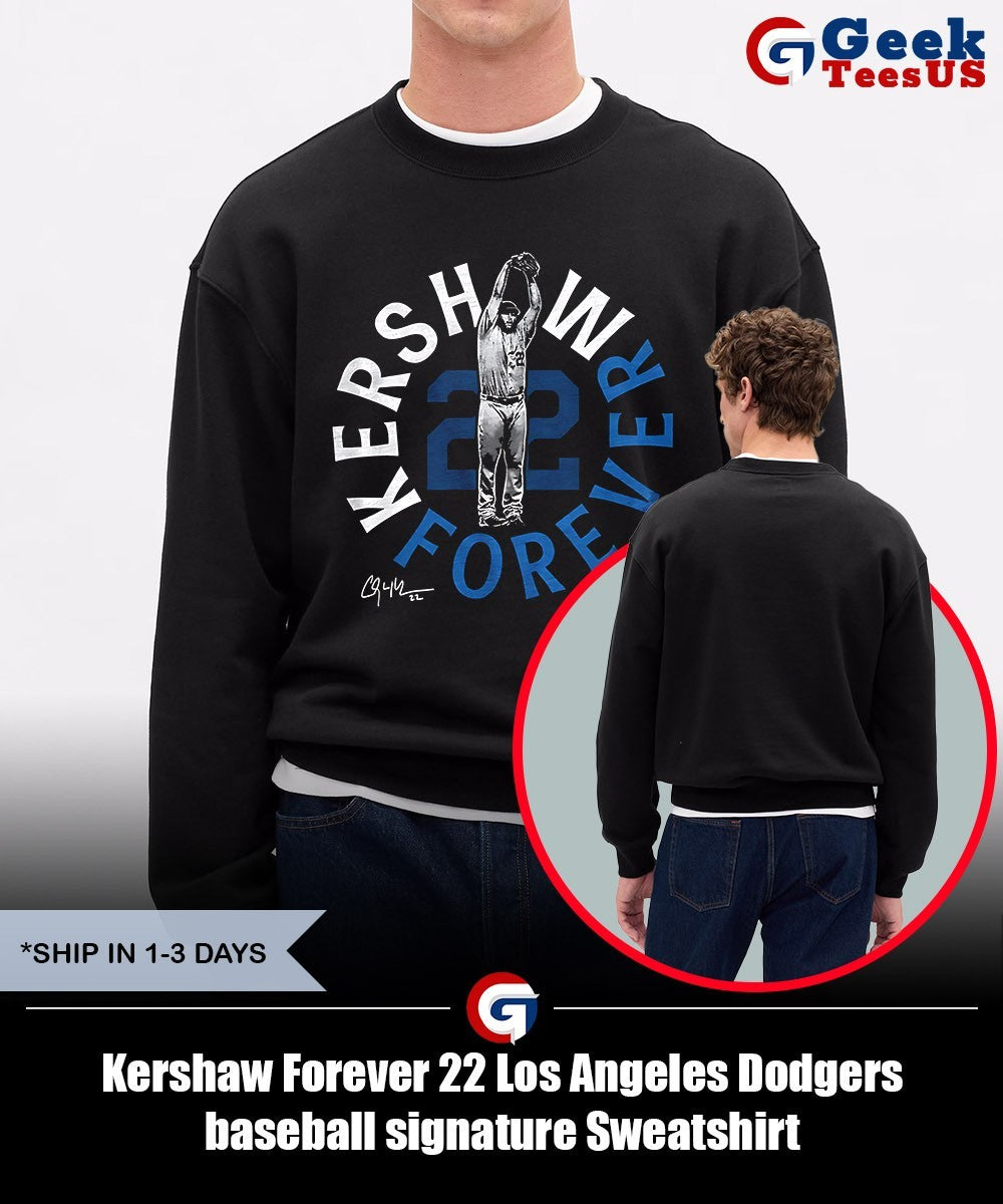 Kershaw Forever 22 Los Angeles Dodgers baseball signature shirt