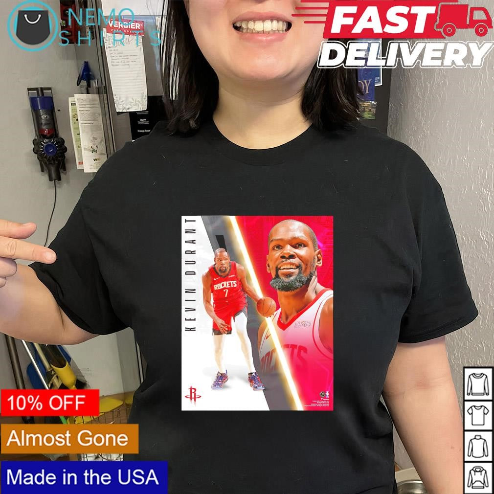 Kevin Durant Houston Rockets collage logo shirt