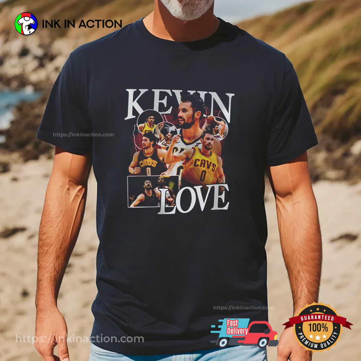 Kevin Love NBA Vintage Collage 90s T-shirt