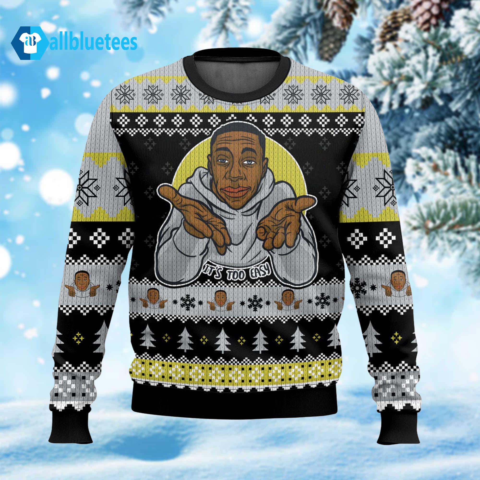 Khaby Lame It’s Too Easy Ugly Christmas Sweater