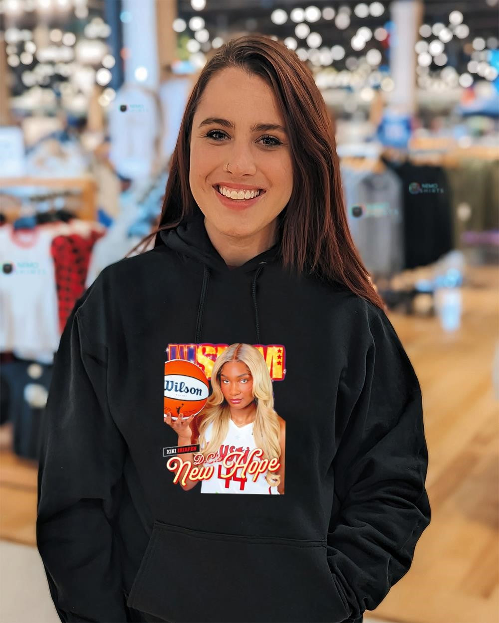 Kiki Iriafen Washington Mystics player D.C.’s New Hope shirt