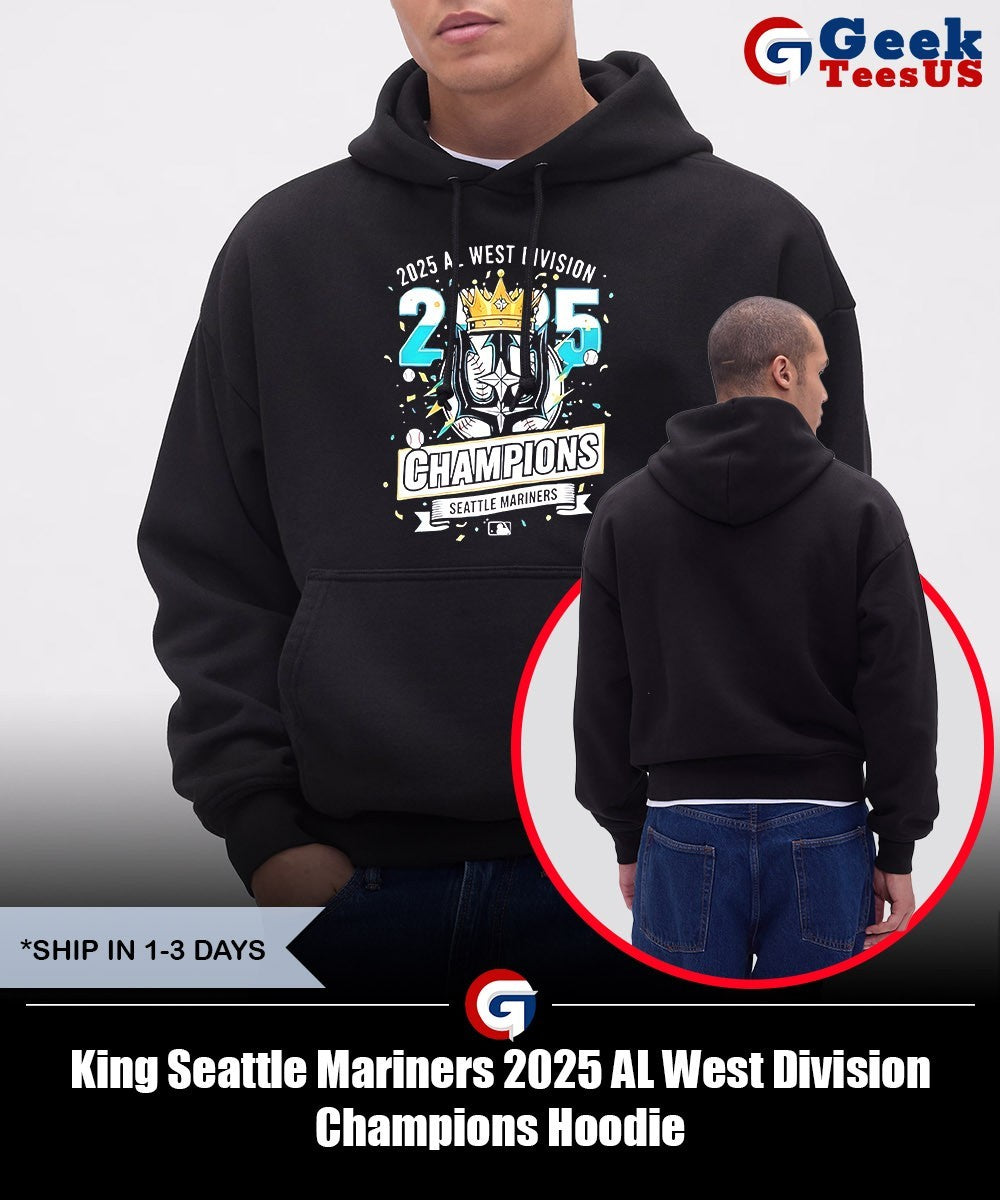 King Seattle Mariners 2025 AL West Division Champions shirt