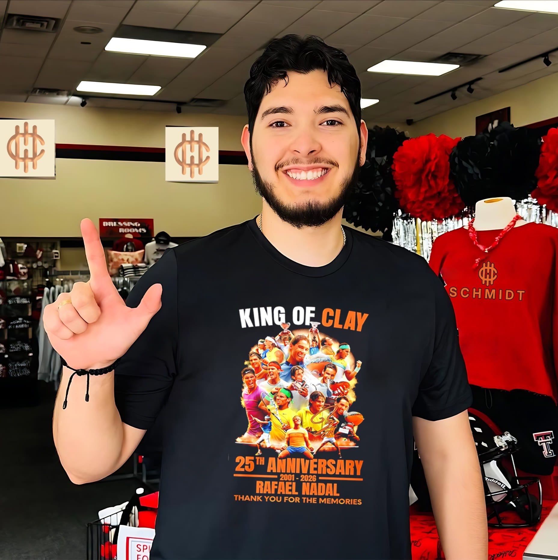 King of Clay 25th Anniversary Rafael Nadal thank you for the memories shirt