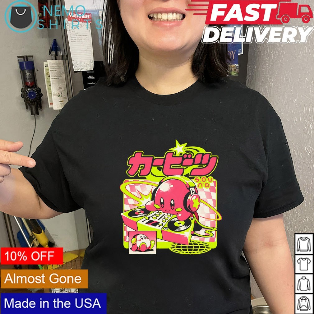 Kirby DJ cute beats ass gamer shirt