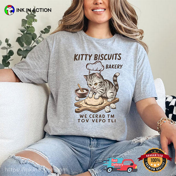 Kitty Biscuits Bakery We Cerad Tm Tov Vepo Tli Comfort Colors T-shirt
