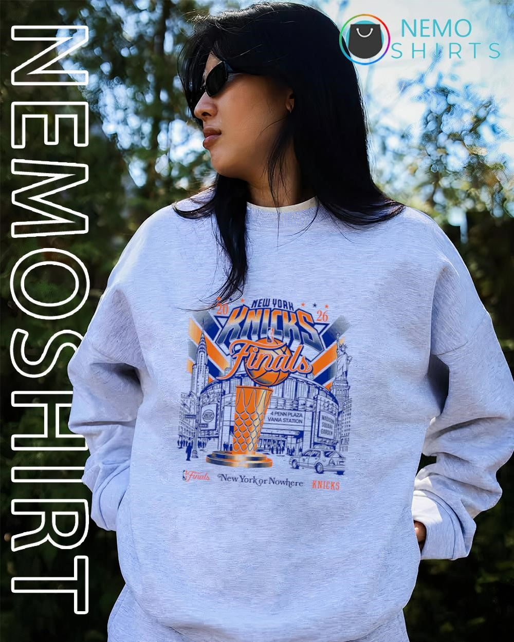 Knicks 2026 NBA Finals New Yorker Nowhere city skyline shirt